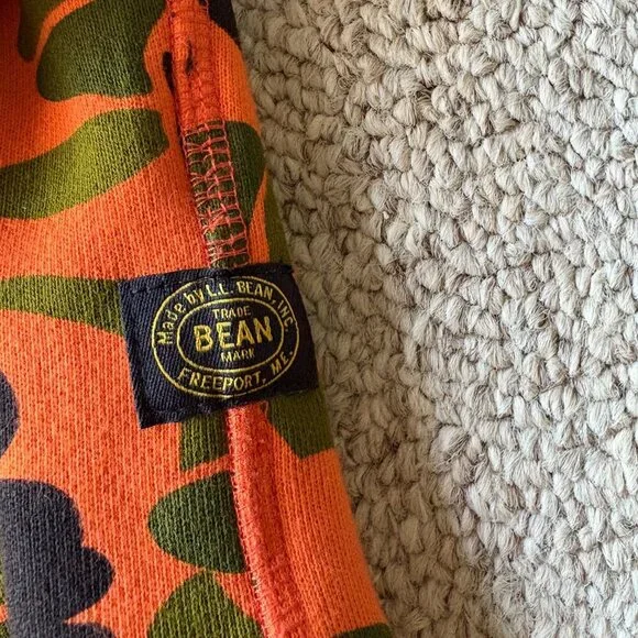 Todd Snyder x L.L. Bean S Snoopy Orange Camo Troop Leader Hoodie - Picture 5 of 11